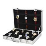 Load image into Gallery viewer, 24 Grid Aluminum Suitcase travel watch box - Design My Universe
