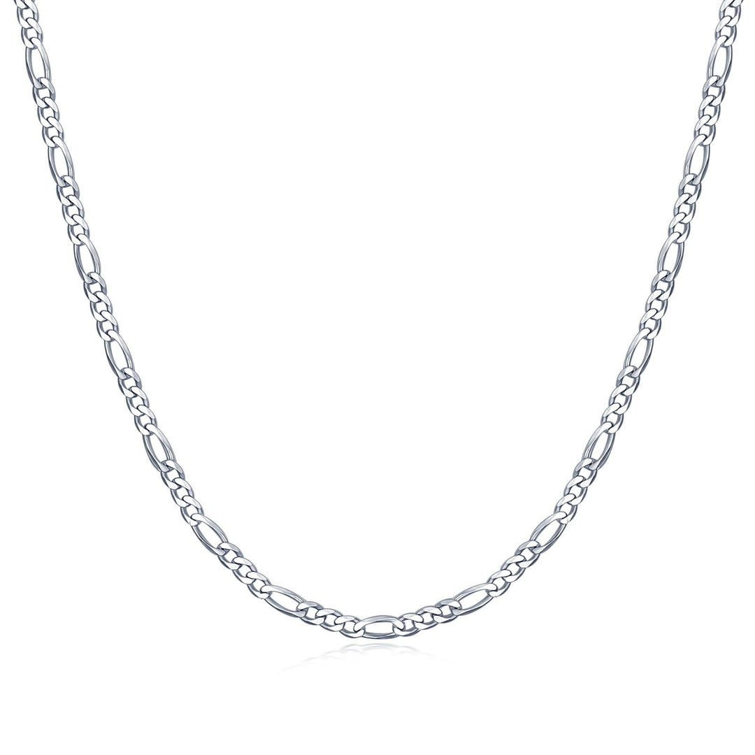 Sterling 925 Silver Figaro Link Chain - Design My Universe